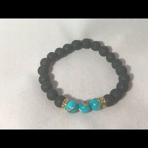Lava Bead Aromatherapy Essential Oil Bracelet (5 colors to choose from)